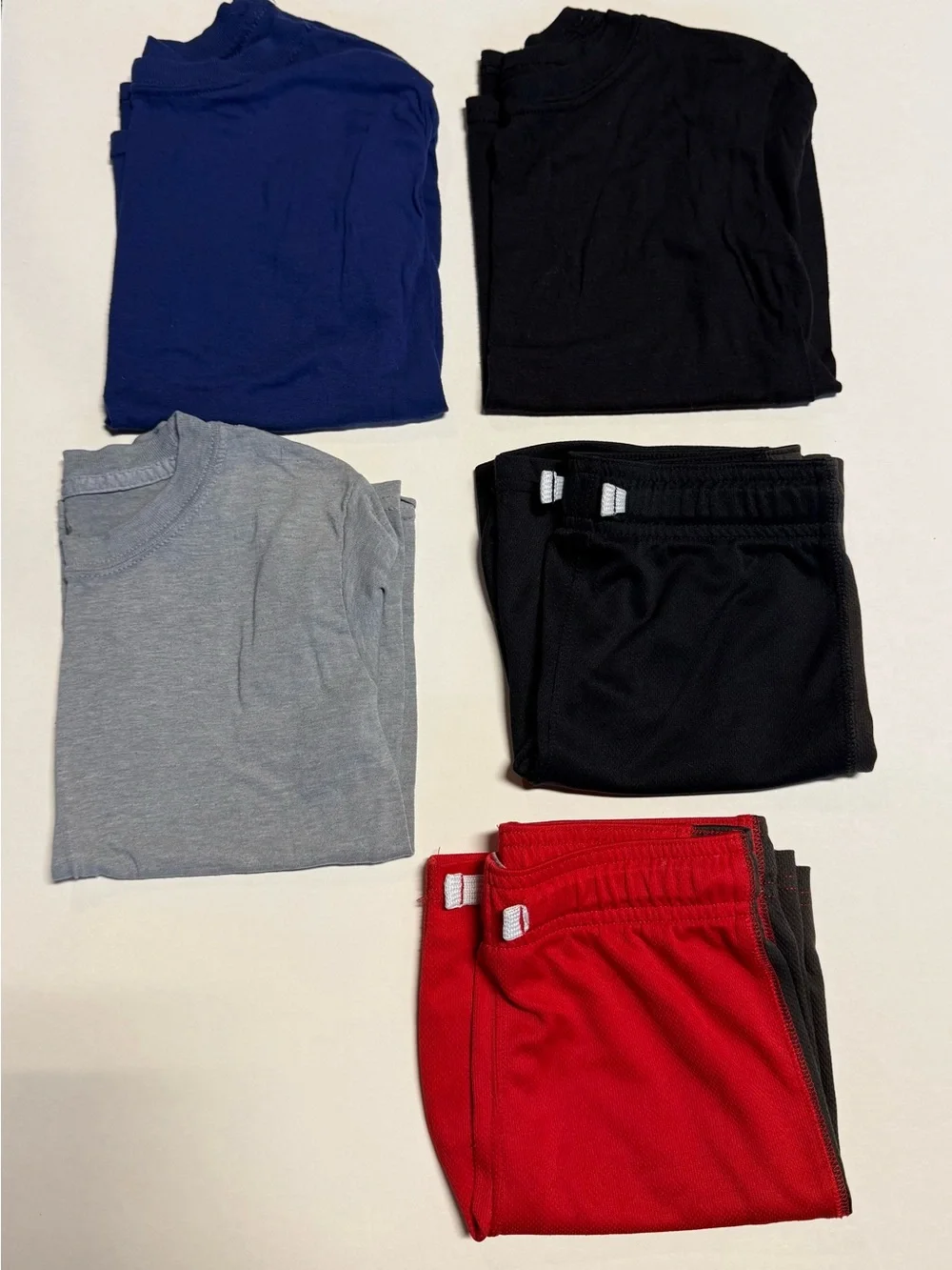 Carter's Multi-Pack Kids Shorts (2 Pack) & T-Shirts - Blue, Black, Grey (3 Pack)